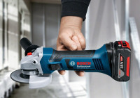 Угловая шлифмашина Bosch GWS 18 V-LI Professional (два аккумулятора 5 А*ч)