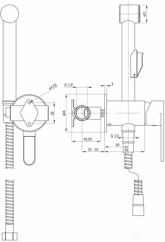 Смеситель Deante Alpinia BGA 034M