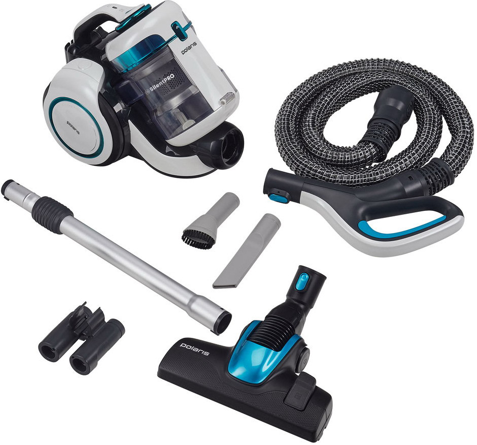 Пылесос Polaris PVC 1834 Silent (Жемчужный-Бирюзовый)