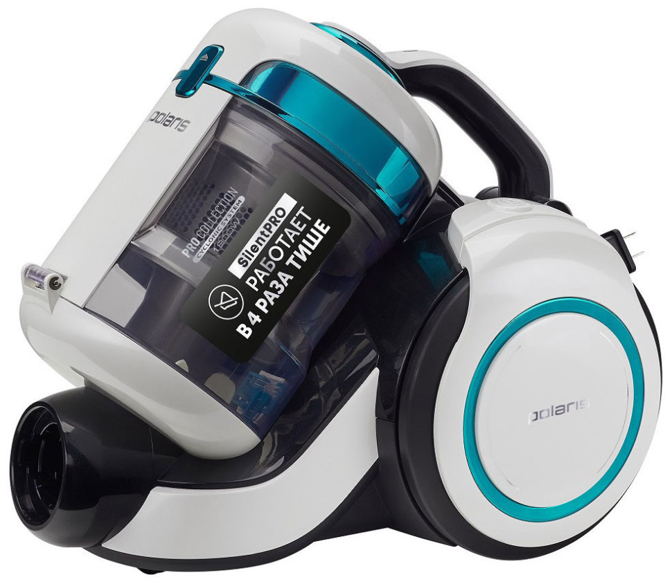 Пылесос Polaris PVC 1834 Silent (Жемчужный-Бирюзовый)