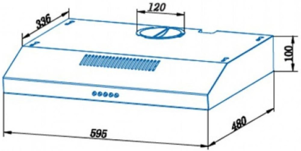 Вытяжка CATA C1-T600 WH 02011199