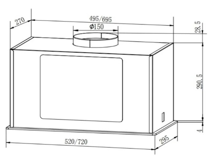 Вытяжка Faber Aria WH 72 305.0702.960