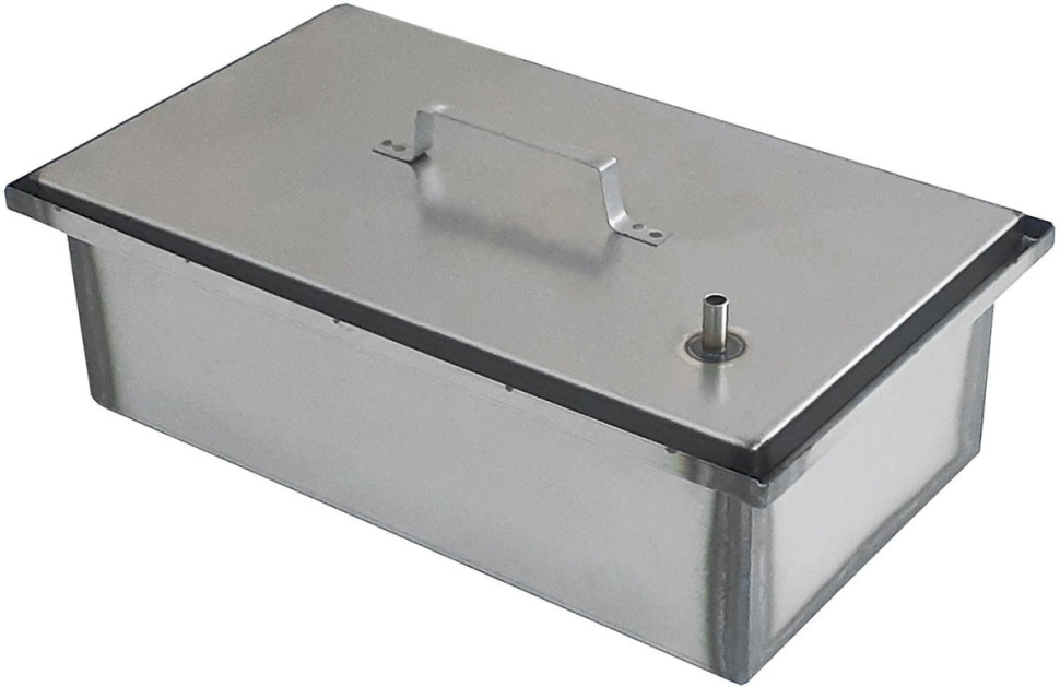 Коптильня НПО Кедр С гидрозатвором и поддоном 490x290x190мм К2-1.5НГЗ (1.5мм, нержавеющая сталь)