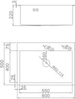 Кухонная мойка Gerhans K36050B (графит)