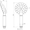 Смеситель Lauter Temp 21YH50427-4 с лейкой Relexa Nevada 21S10146