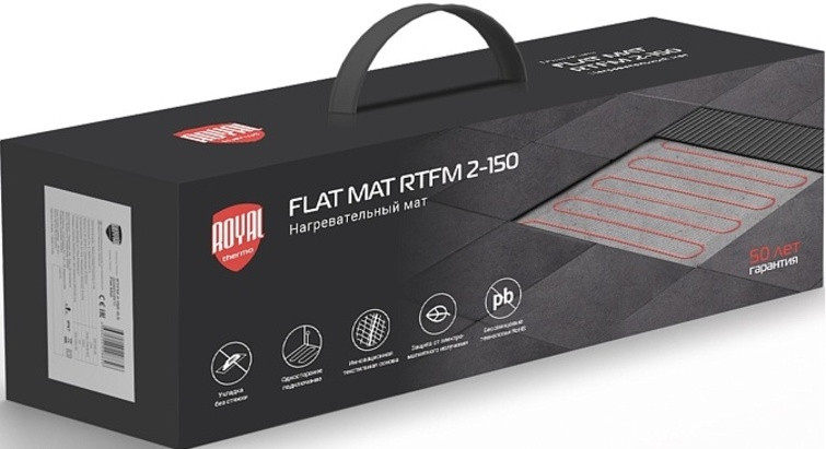 Теплый пол Royal Thermo Flat Mat RTFM 2-150-3 3 кв.м. 450 Вт