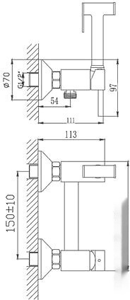 Смеситель Haiba HB5510 (хром)