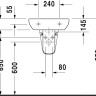 Умывальник Duravit D-Code 45x34 (07054500002)