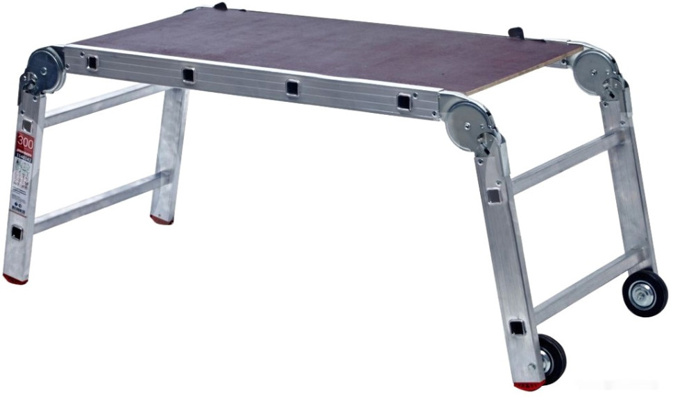 Лестница-трансформер Новая Высота NV 334 трансформер с помостом 2x4 ступеней