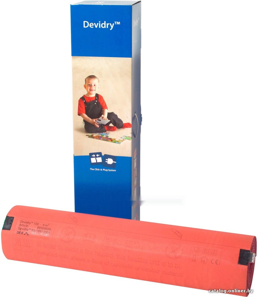Теплый пол DEVI DEVIdry 100 4 кв.м. 340 Вт