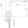 Умывальник Cersanit Moduo 80 Slim P-UM-MOD80SL/1 + 63107