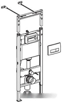 Система инсталляции Geberit DuoFix Plattenbau Delta 51 458.125.11.1
