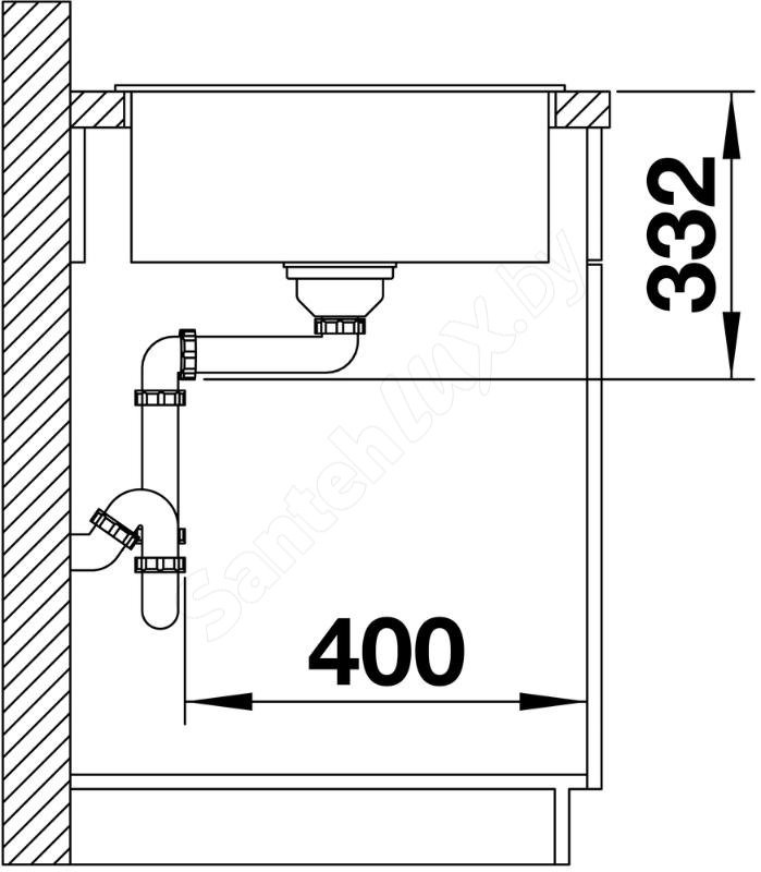 Кухонная мойка Blanco ZIA 45 S Compact антрацит 524721