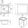 Кухонная мойка Granula KS-6004 (черный)