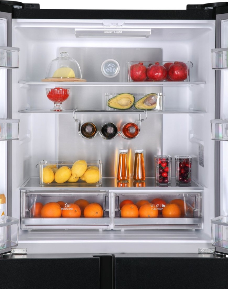 Четырёхдверный холодильник HIBERG RFQ-555DX NFGB Inverter