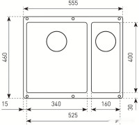Кухонная мойка Zigmund &amp; Shtain Integra 500.2 (темная скала)