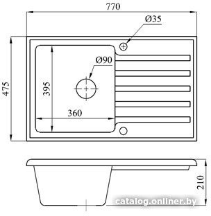 Кухонная мойка БелЭворс Styl L + смеситель W4998-3-22 (черный)
