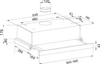 Вытяжка Oasis UV-50W (F)