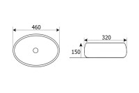 Умывальник Roxen Trendo 570040