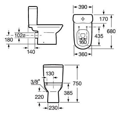 Унитаз Roca Giralda 342466000