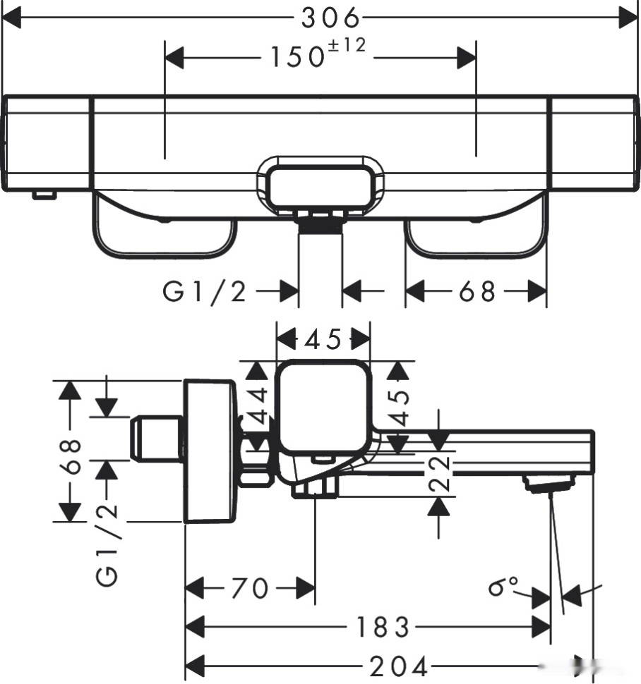 Смеситель Hansgrohe Ecostat E 15774000