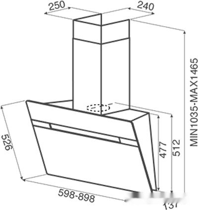 Вытяжка Jet air Viki BL 60 A PRF0111475B