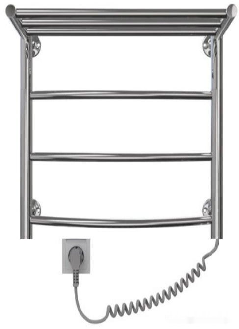 Полотенцесушитель Granula Классик 50x60 D32 с полкой и кнопкой (левый)