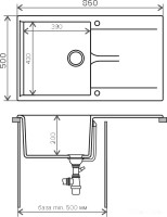 Кухонная мойка Polygran Gals-860 (опал 328)