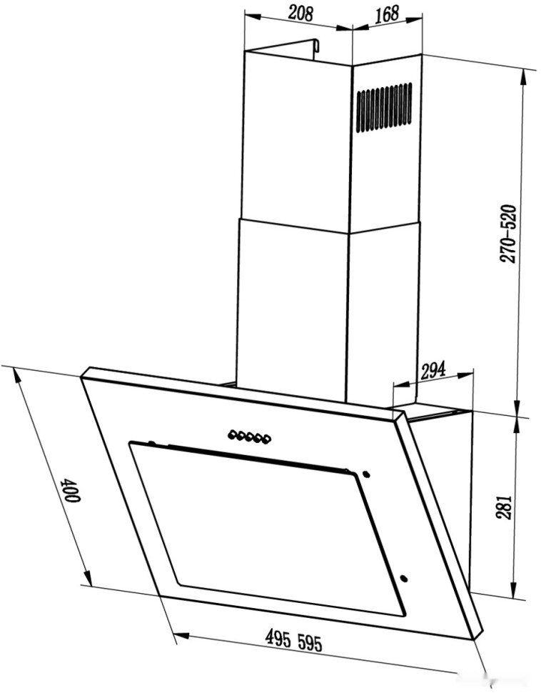 Вытяжка LEX Mika 500 (белый)