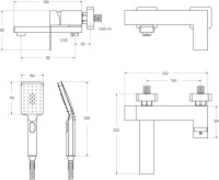 Смеситель Cezares SLIDER-VD-GM