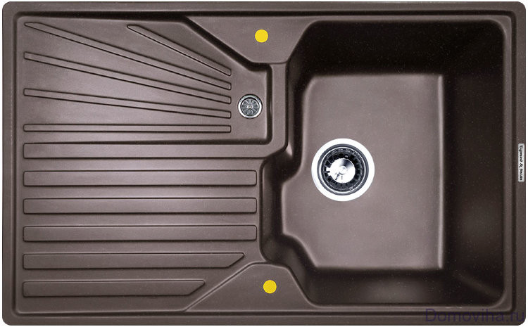 Кухонная мойка Zigmund & Shtain KASKADE 800 (Швейцарский шоколад)