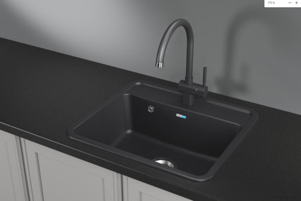 Кухонная мойка Granula ST-5601 (черный)