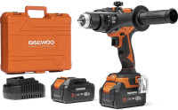 Ударная дрель-шуруповерт Daewoo Power DAA 6521Li Set (с 2-мя АКБ, кейс)