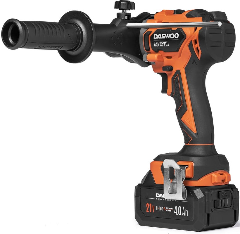 Ударная дрель-шуруповерт Daewoo Power DAA 6521Li Set (с 2-мя АКБ, кейс)