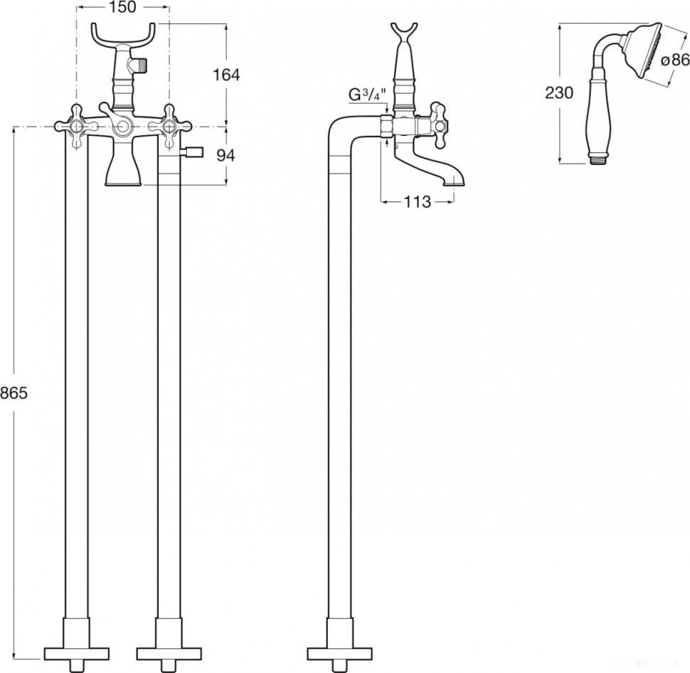 Смеситель Roca Carmen 5A274BC00