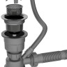 Кухонная мойка Roxen Uno 560210-54B-V графит/текстурная PVD покрытие (с ролл-матом и дозатором)