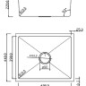 Кухонная мойка Roxen Uno 560210-54B-V графит/текстурная PVD покрытие (с ролл-матом и дозатором)