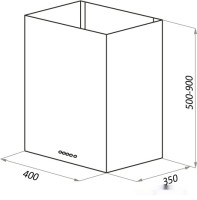 Вытяжка HOMSair Phlox Push 40 (белый)