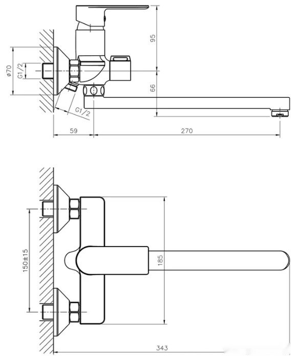 Смеситель Haiba HB22505-8