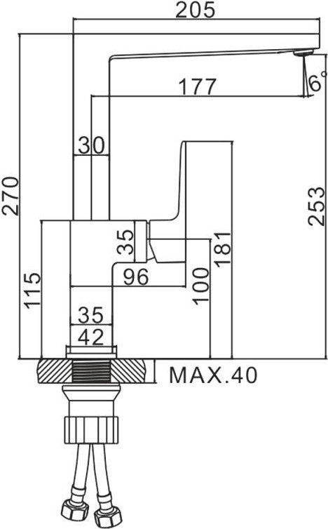 Смеситель Ledeme H73 L4073