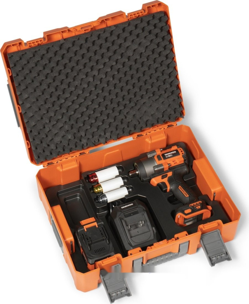Гайковерт Daewoo Power DAX 6021Li Set (с 1-им АКБ, кейс)