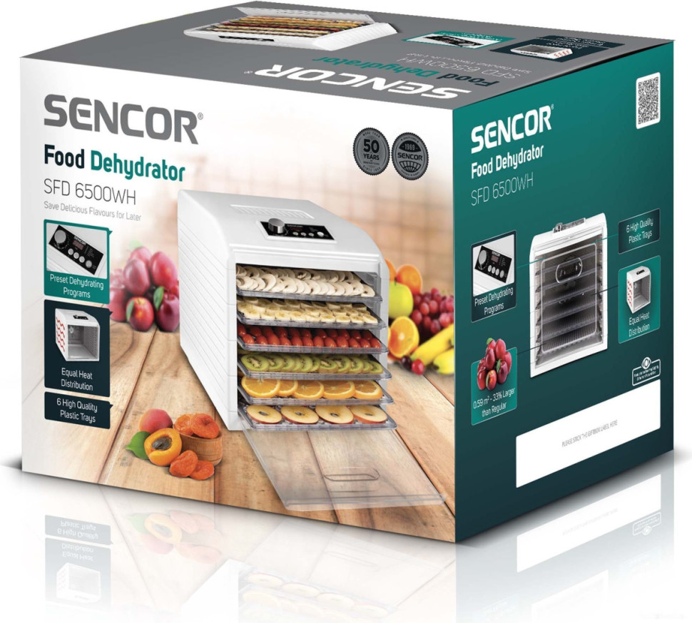 Сушилка для овощей и фруктов Sencor SFD 6500WH