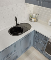 Кухонная мойка GranFest GF-R750L (черный)