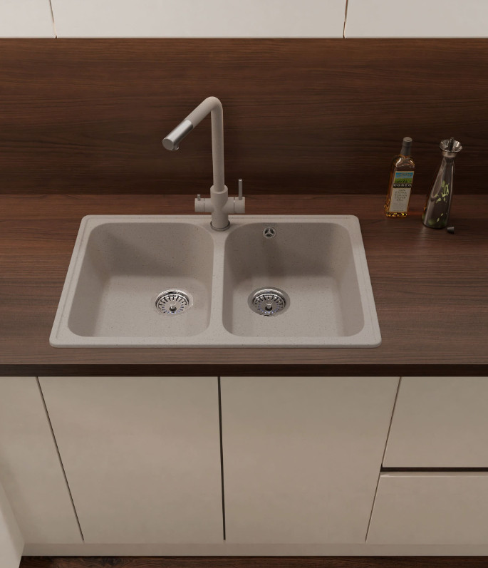 Кухонная мойка GranFest QUARZ Z-15 (песочный)