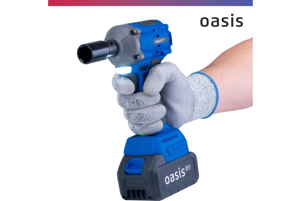 Гайковерт Oasis GK-750 Pro (с 2-мя АКБ, кейс)