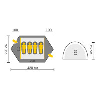 Палатка Talberg Hunter 4 Pro