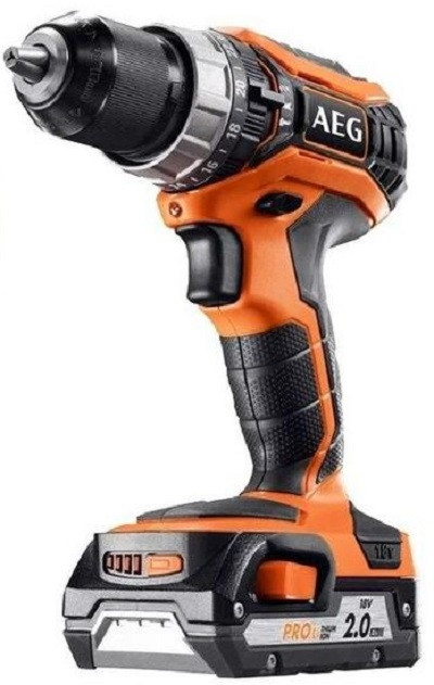 Дрель-шуруповерт AEG BS18C2 LI-202C SET 4935459721 (с 2-мя АКБ, кейс)