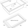 Кухонная мойка Paulmark Vista 74 Uni PM307444-GM