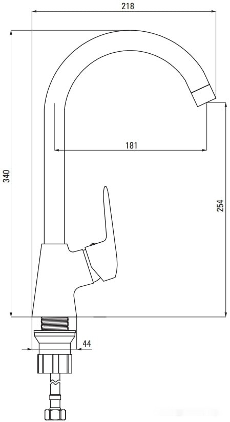 Смеситель Deante Boro BMO 062M