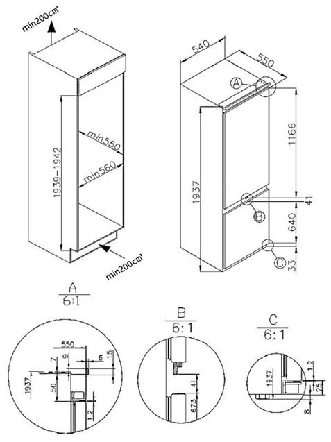 Холодильник Maunfeld MBF193NFW1GR